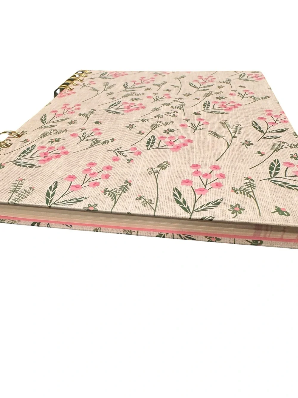 Floral Spiral Notebook - Pink & Green Botanical Cover